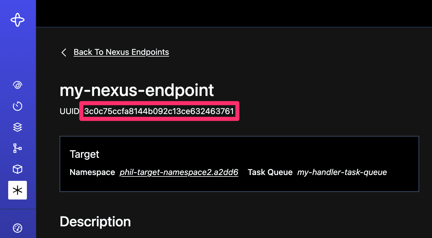Nexus Endpoint ID